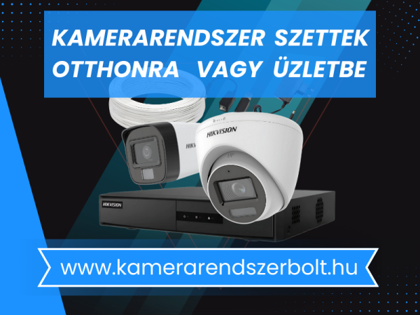 Komplett biztonsági kamerarendszer csomag – új, garanciás